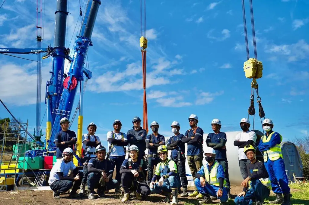 風力発電工事　施工